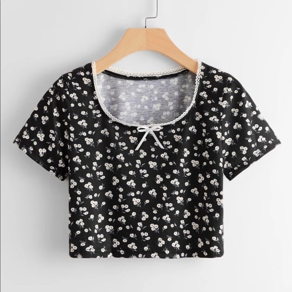 Floral crop top